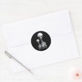 Robot-Außerirdischen-Rundsticker-Set Runder Aufkleber (Umschlag)