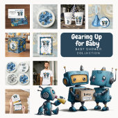 Robot Baby Shower Word Scramble Activity Pad Notizblock