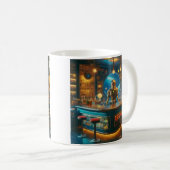 Robot Barkeeper in der interstellaren Space Age-Kn Kaffeetasse (VorderseiteRechts)