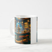 Robot Barkeeper in der interstellaren Space Age-Kn Kaffeetasse (Vorderseite Links)