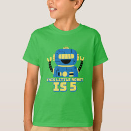 Robot Birthday 5 Jahre T-Shirt