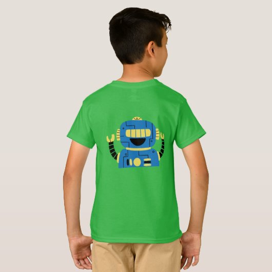 Robot Birthday 5 Jahre T-Shirt (Schwarz voll)