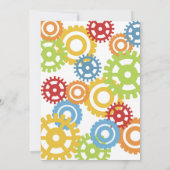 Robot Birthday Invitations Robots Geburtstagsparty Einladung (Rückseite)