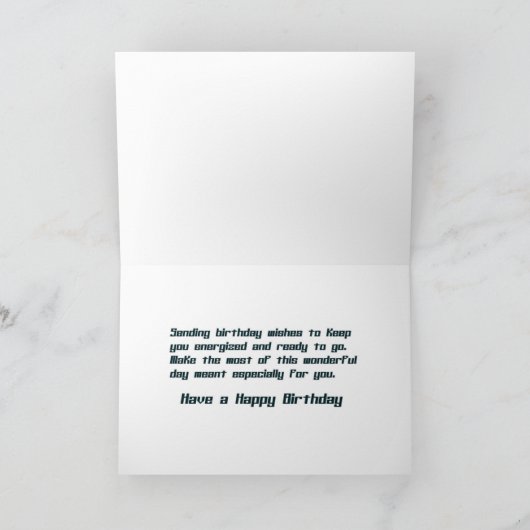Robot Birthday Karte (Innenseite)