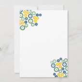 Robot Birthday Party Einladung (Rückseite)