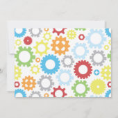 Robot Birthday Party Einladung (Rückseite)