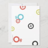 Robot Birthday Party Einladungen (Rückseite)