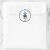 Robot Birthday Party Gefallen Stickers (Tasche)