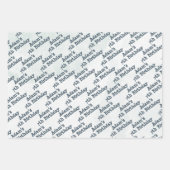 Robot Birthday Party-Kinder Geschenkpapier Set (Vorderseite 3)