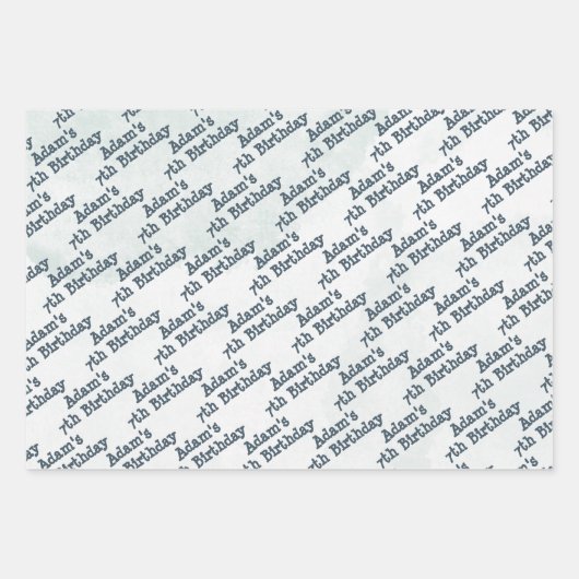 Robot Birthday Party-Kinder Geschenkpapier Set (Vorderseite 3)