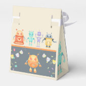 Robot Birthday Party-Kinder Geschenkschachtel (Rückseite)