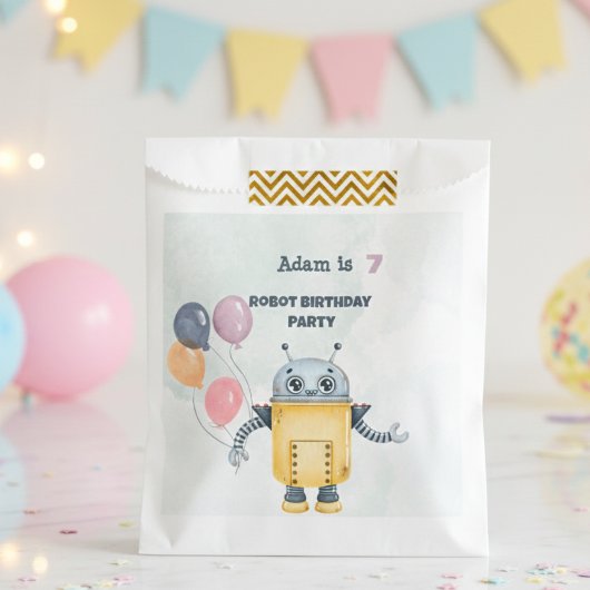 Robot Birthday Party-Kinder Geschenktütchen