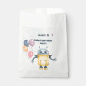 Robot Birthday Party-Kinder Geschenktütchen (Vorderseite)