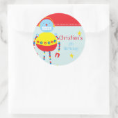 Robot Birthday Party Stickers (Tasche)