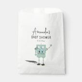 Robot boy Baby Shower Geschenktütchen (Vorderseite)