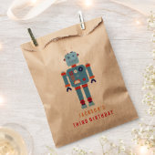 Robot Boy Gastgeschenk Papiertüte Geschenktütchen (Ausgeschnitten)