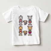 Robot Boy, Robot Girl, Robot Dog Baby T-shirt (Vorderseite)