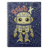 Robot Boy Spiral Foto Notebook Notizblock (Vorderseite)