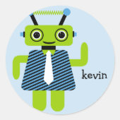 Robot Boy Sticker (Vorderseite)