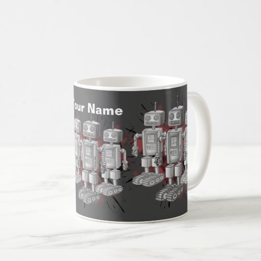Robot Brigade Tasse (VorderseiteRechts)