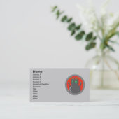 Robot Business Cards Visitenkarte (Stehend Vorderseite)