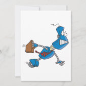 Robot Business Führungskraft Einladung (Vorderseite)