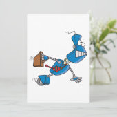 Robot Business Führungskraft Einladung (Stehend Vorderseite)