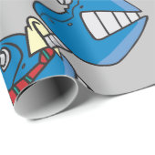 Robot Business Führungskraft Geschenkpapier (Rolleneckpunkt)