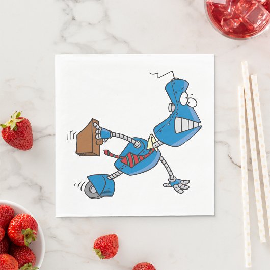 Robot Business Führungskraft Serviette