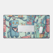 Robot Butler Service - 1950s Domestic Helpers Schreibtischunterlage (Tastatur & Maus)