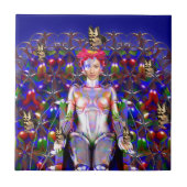 Robot Butterfly Fliese (Vorderseite)