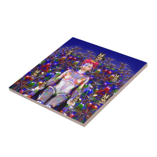 Robot Butterfly Fliese (Seite)