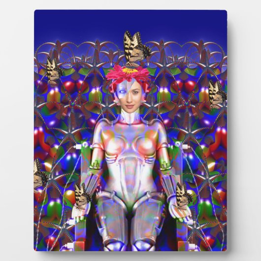 Robot Butterfly Fotoplatte (Vorderseite)