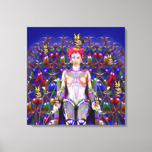 Robot Butterfly Leinwanddruck (Vorderseite)