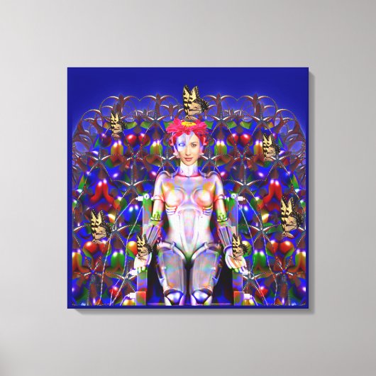 Robot Butterfly Leinwanddruck (Vorderseite)