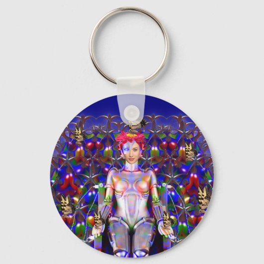 Robot Butterfly Schlüsselanhänger (Vorderseite)