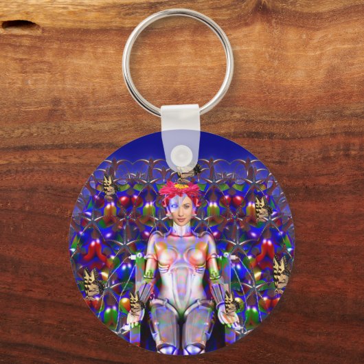 Robot Butterfly Schlüsselanhänger (Vorderseite)