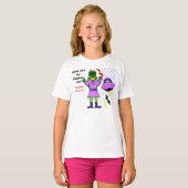 Robot Captain Zoey Girls kann auch Captain sein T-Shirt (Vorne ganz)