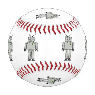 Robot Cartoon Baseball