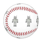Robot-Cartoon Baseball (Vorderseite Links)