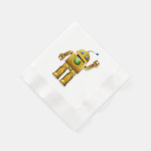 Robot-Cartoon Serviette (Ecke)