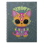 Robot Cat Notebook Notizblock (Vorderseite)