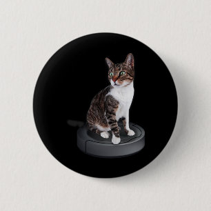 Robot Cat Vacuum Cleaner Feline Animal Niedlich Ca Button