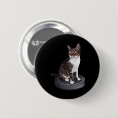Robot Cat Vacuum Cleaner Feline Animal Niedlich Ca Button (Vorne & Hinten)