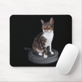 Robot Cat Vacuum Cleaner Feline Animal Niedlich Ca Mousepad (Mit Mouse)