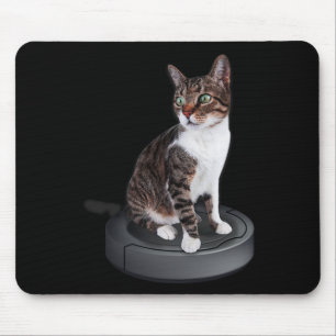 Robot Cat Vacuum Cleaner Feline Animal Niedlich Ca Mousepad