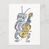 Robot Cello Postkarte (Vorderseite)