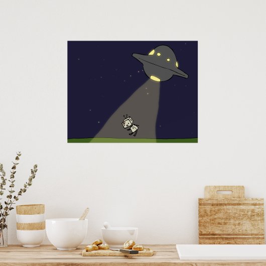 Robot-chan-entführtes Poster (Küche)