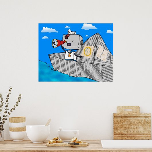 Robot-chan Sailor Poster (Küche)