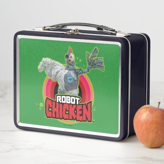 Robot Chicken Character Logo Metall Brotdose (Beispiel)